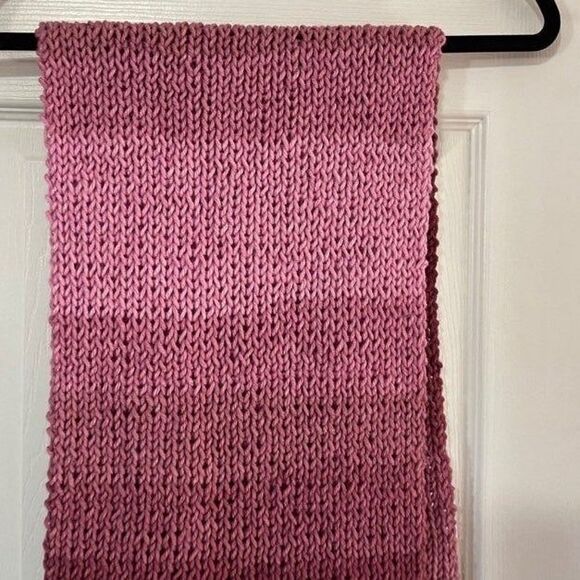 Pink Mauve Rose HANDMADE BIG AND WIDE CROCHET WINTER BLANKET SCARF! - Picture 6 of 7